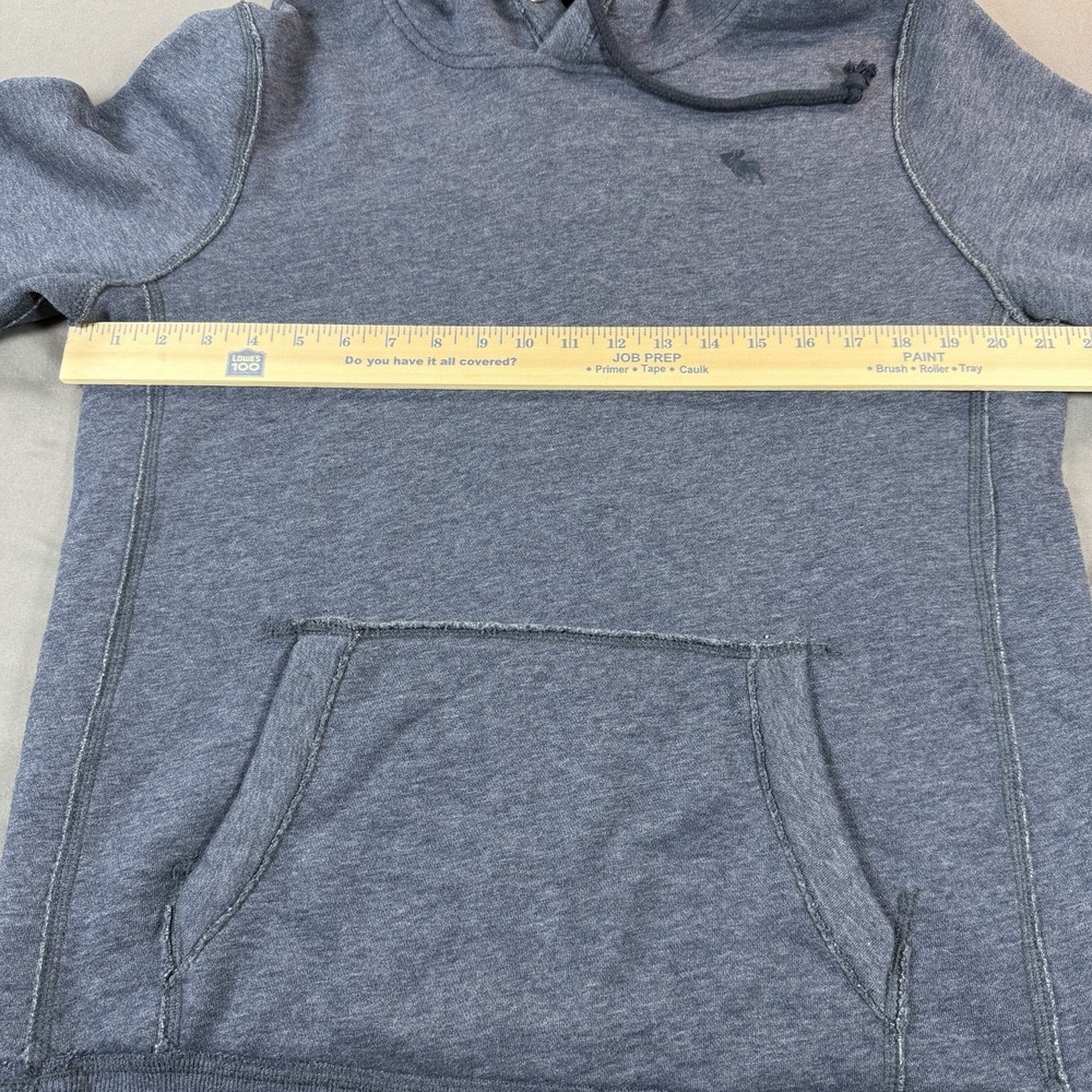 Abercrombie & Fitch Mens Large Blue Moose Logo Pullover Hoodie Sweatshirt - Picture 3 of 7